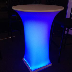 ILLUMINATED-COCKTAIL-TABLE-WITH-SPANDEX rental in las Vegas