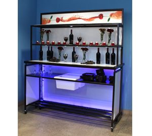 Smart-Backbar-Plus-with-Shelf-Illuminated Rental in Las Vegas
