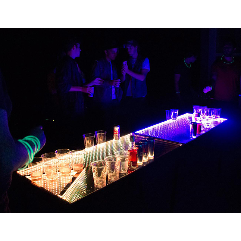 Hej hej frugter Svin Beer Pong Table LED Illuminated 2'x8' – Rebel Party Rentals