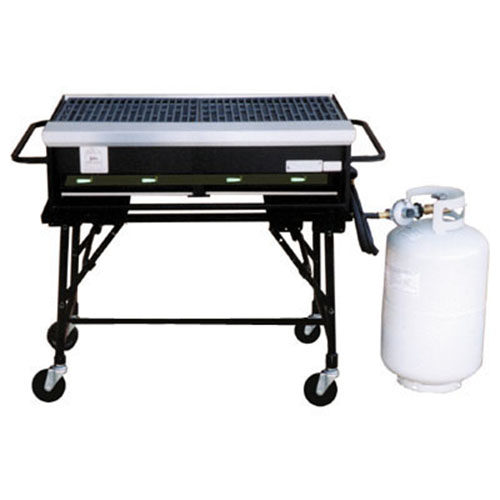 Barbecue Propane 2x3 rental grill with one propane tank included, perfect for parties and events in Las Vegas.