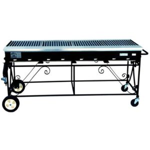 Large 2x6 propane barbecue grill rental with propane tank, ideal for parties and outdoor events in Las Vegas.