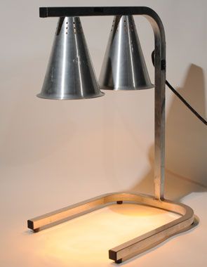 Food Warming Lights Light- Stainless Steel Rebel Party Rentals - Main Image