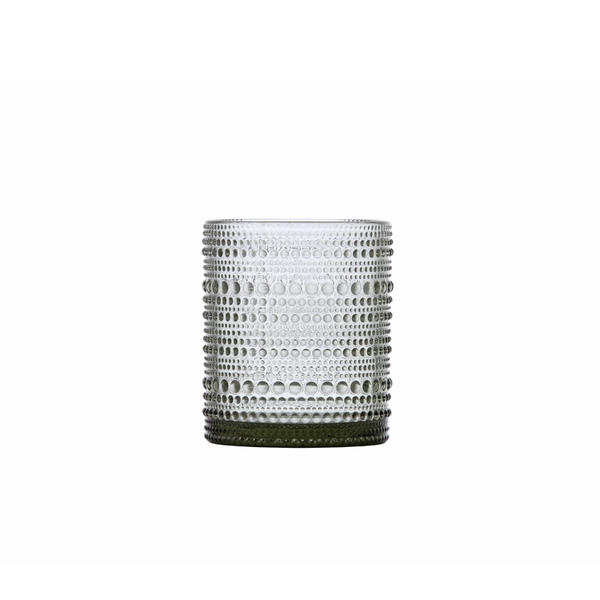 Stylish Jupiter Smoke Gray 10 oz. glass with a textured ribbed design, perfect for weddings, cocktail parties, and upscale events.