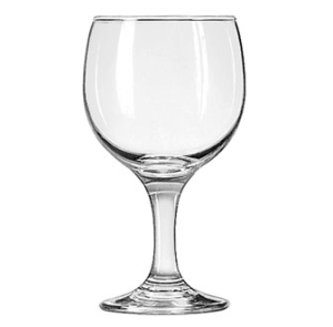 10.5oz red wine glass with a slender stem and rounded bowl, ideal for showcasing full-bodied red wines at weddings and upscale events.