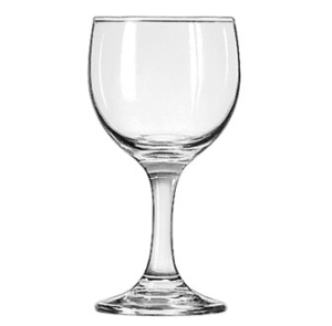 6.5oz red wine glass with a short stem and compact bowl, ideal for wine tastings, weddings, and intimate celebrations.