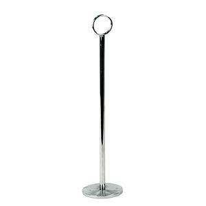 A stylish Table Number Holder displaying a table number card, ready for use at an elegant event setting.